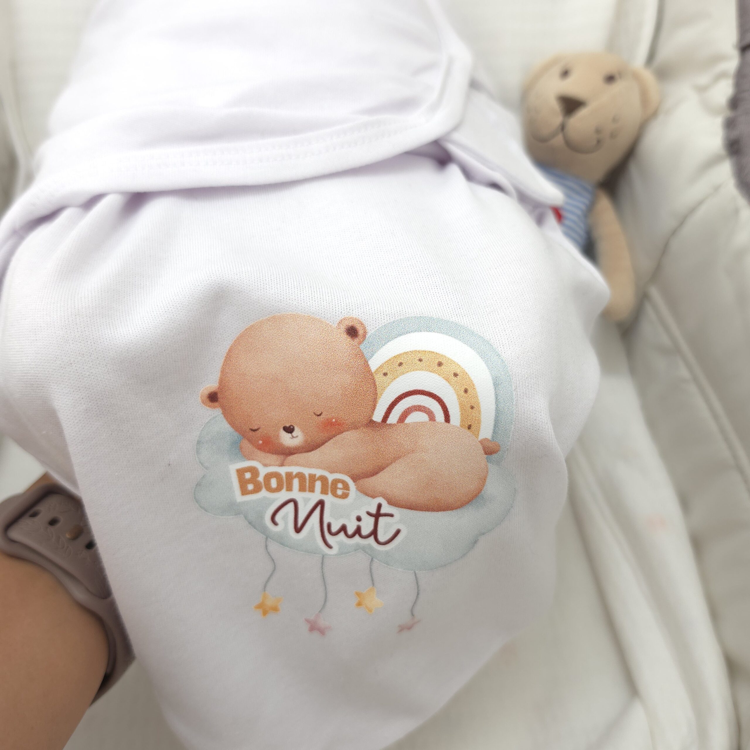 Couverture d'Emmaillotage Bébé à Scratch en Coton - Image 5