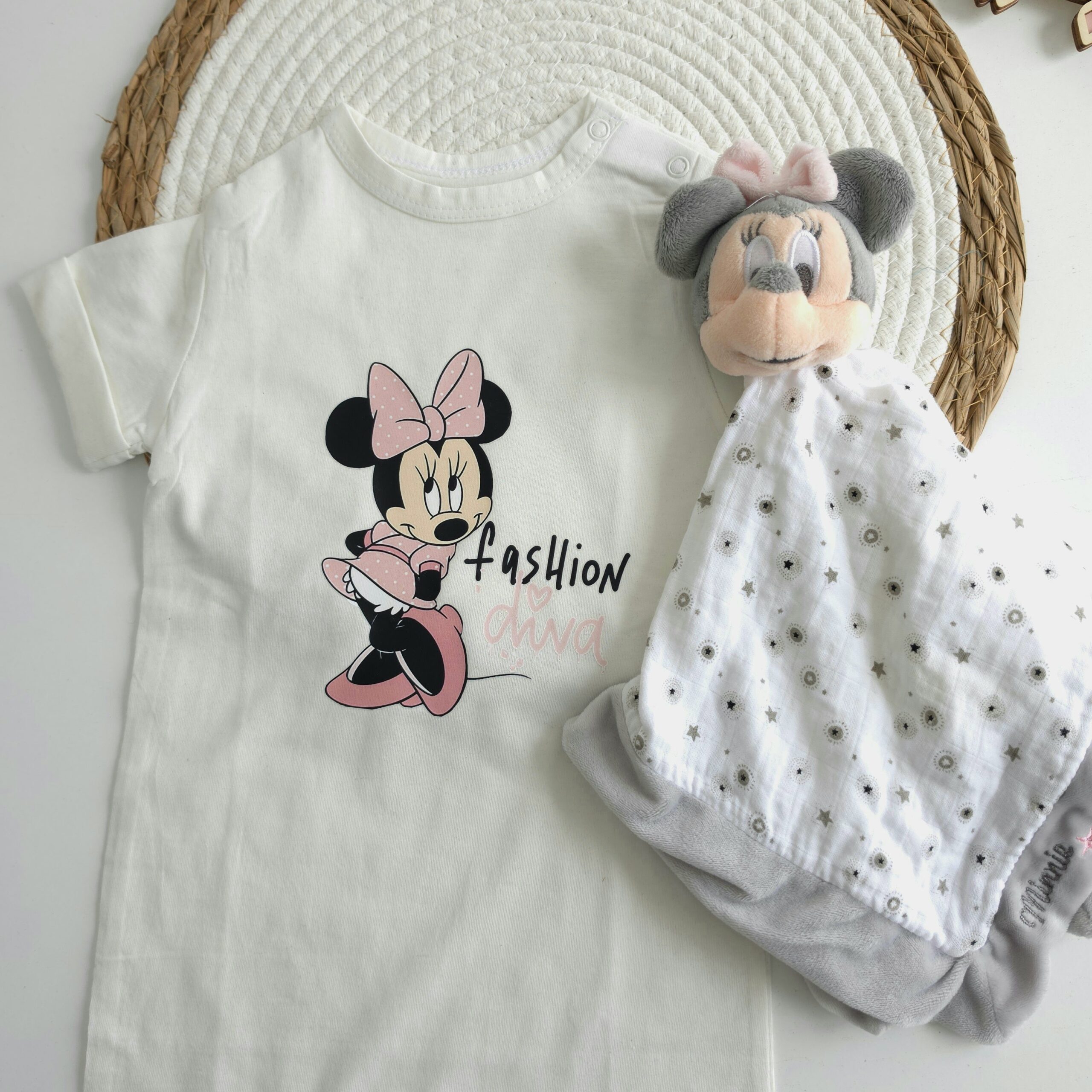 Barboteuse Bébé Disney 100% Coton – Mickey & Minnie - Image 2