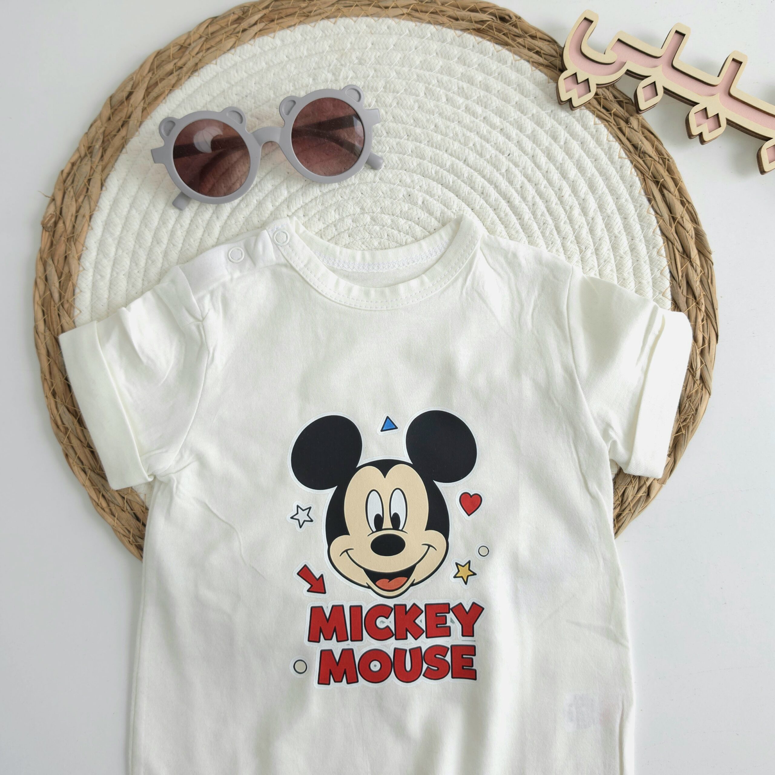 Barboteuse Bébé Disney 100% Coton – Mickey & Minnie - Image 3