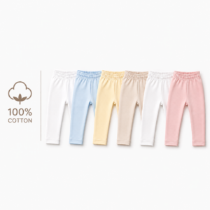 Legging Bébé 100% Coton Oeko-Tex – Pantalon Bébé Naissance 0-12 Mois