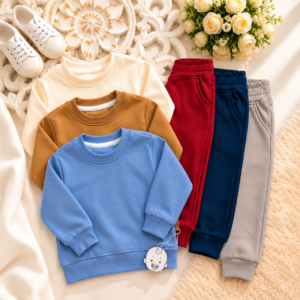 Pack 3 Ensembles Bébé en Cachemire – Sweat & Pantalon - 6 pièces