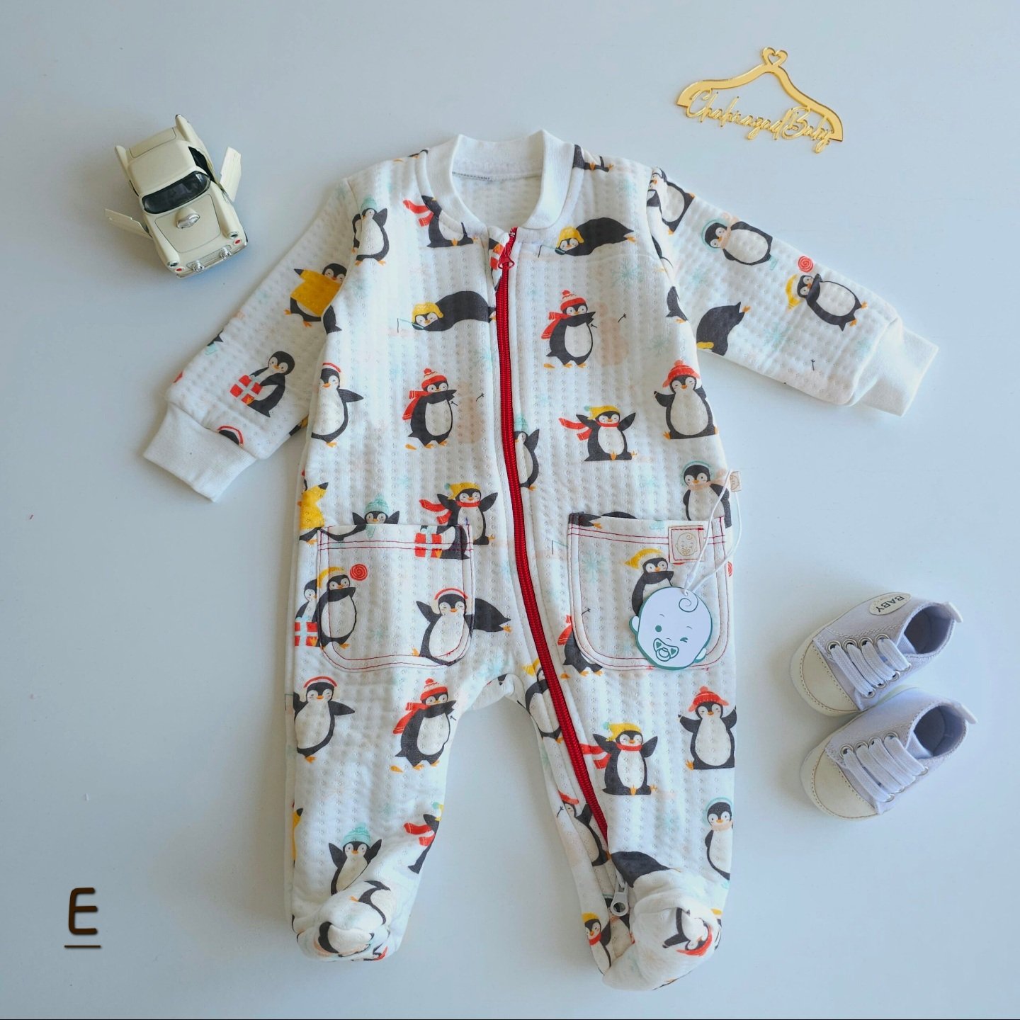 Pyjama Grenouillère Bébé 100% Coton Double gaz |Matelassé | 0-9 Mois - Image 11